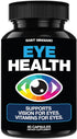 Eye Health & Vision Vitamins Supplement, 60 Capsules for Eye Strain and Vision Health, Supports Ocular and Macular