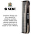Kent A FOT Handmade Pocket Comb for Men, Women, and Kids, Fine Tooth Hair Straightener, Made in England