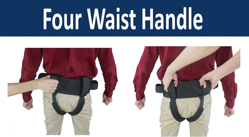 MB-2910 55 inch Patient Lift Transfer Gait Belt with Leg Straps & Quick Release Metal Buckle, Medical Nursing Safety