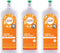 Liquid Dish Soap, EcoGarantie Certified 100% Organic, 24.6 fl oz Pack of Three, Organic Orange Essential Oil