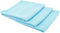 The Rag Company Standard Waffle Weave Towels, Microfiber Detailing, Lint-Free, Light Blue, 3-Pack