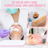 10 Pcs Plastic Cosmetic Spatula, Jelly Mask Applicator, Disposable Skincare Lotion Spatulas for Facials (White)