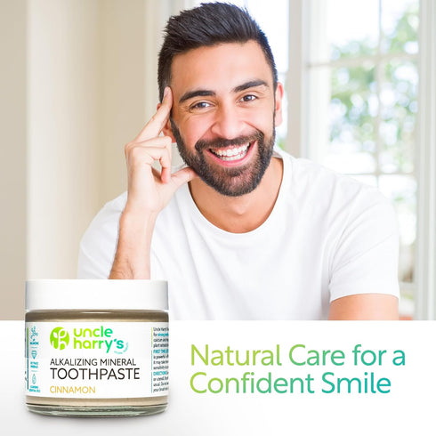 Uncle Harry's Cinnamon Remineralizing Toothpaste | Natural Whitening Tooth Paste Freshens Breath & Promotes Enamel |