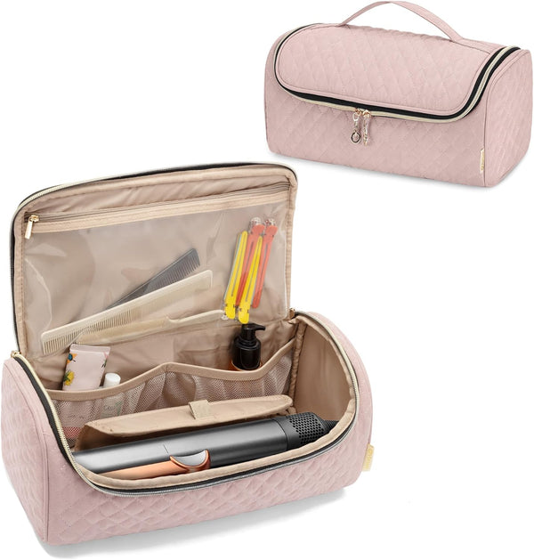 Yarwo Travel Bag for Dyson Airstrait/Corrale Straightener, Portable Hair Accessories Storage Case, Dusty Rose