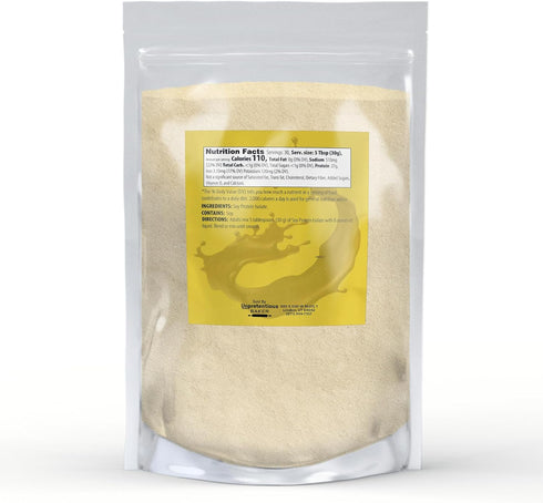 Unpretentious Baker Soy Protein Isolate (2 lb), Good Source of Protein & Iron, Smoothies, Shakes