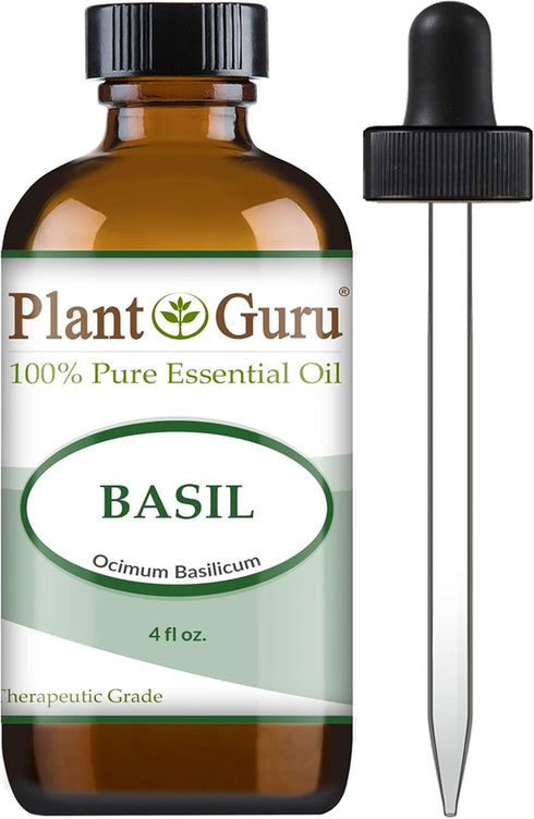 Basil Essential Oil 4 oz - 100% Pure Undiluted Therapeutic Grade Essential Oil