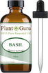 Basil Essential Oil 4 oz - 100% Pure Undiluted Therapeutic Grade Essential Oil