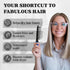 Herstyler Hair Straightening Comb - Easy Styling Straightener Comb for Flat Iron (Blue)