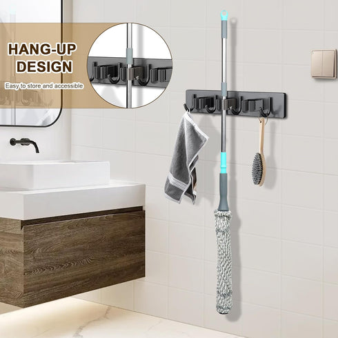 Self Wringing Mop for Floor Cleaning, Easy Squeeze Twist Mop with 52.5 Inch Long Handle, Heavy Duty Wet Mop
