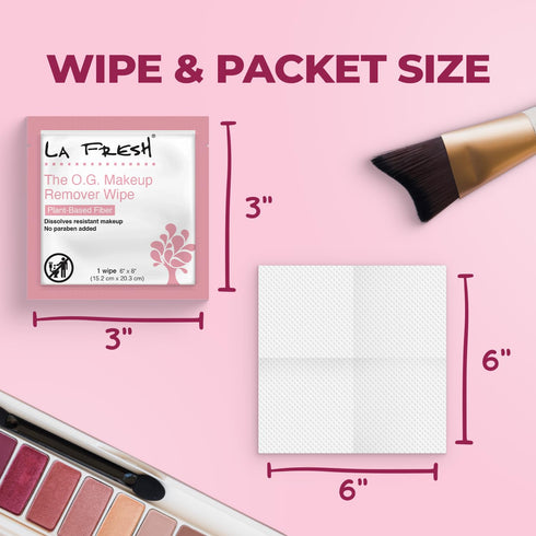 La Fresh Makeup Removal Facial Cleansing Wipes, Waterproof, 50 Count, Skin Care Travel Essentials
