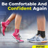 Sparthos Ankle Compression Socks (Pair) – Plantar Fasciitis Ankle Brace with Arch Support, Pink-S