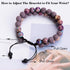 Bivei Aromatherapy Essential Oil Diffuser Bracelet, Lava Stone Bead Gemstone Anxiety Diffuser Bangle