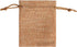Lucky Monet 25Pcs Burlap Gift Bags, 3” x 4” Coffee Hessian Jute Bags with Drawstring for Party Favors