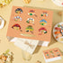Wauprant Japanese Noodles Gift Bag Ramen Fans Birthday Decoration Japanese Foodie Favors Bags Wrapping Paper Greeting