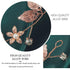 Yean Bride Wedding Hair Vine Headband, Gold Leaf Bridal Accessories for Women (Rose Gold)