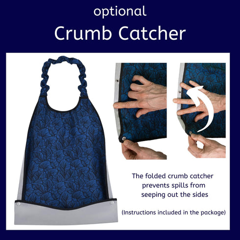Pinch Adjustable Adult Bibs with & Slide Closure Eliminates Need for Snaps
