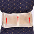 Lower Back Brace Support, Tourmaline Self-heating Lumbar Wrap with Adjustable Straps for Pain Relief (L - Beige)