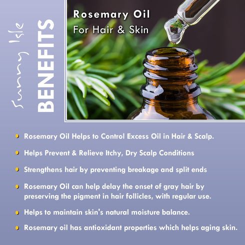 Sunny Isle Rosemary Jamaican Black Castor Oil Pure Butter 4oz - Stimulates Hair Growth & Moisturizes Hair & Skin