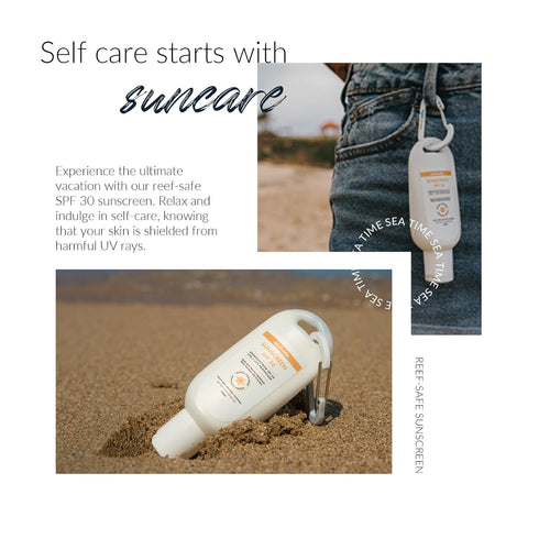 Reef Safe Sunscreen SPF 30 Mineral Travel Face Lotion, Biodegradable, Zinc, Oxybenzone & Octinoxate Free, Made in USA