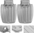 GLEAVI Wheelchair Foot Pedal Replacement Pair Thickened Metal Non-Slip Footrest Accessory Universal for Elderly