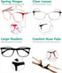 Eyekepper 5 Pack Reading Glasses for Women - Large Frame Readers Men +2.25