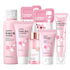 Skin Care Set Sakura for Women, Korean Beauty Gift Kit with Cleanser, Serum, Cream, Toner, Eye Cream, and Masks.