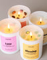 Set 4 Pack AOOVOO Mothers Day Candles for Mom - Candles for Home Scented, Aromatherapy Candle with Crystals, Gratitude