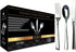 300 Piece Silver Plastic Silverware Set - Reusable & Recyclable - Silver Plastic Utensils for Weddings, Anniversaries,
