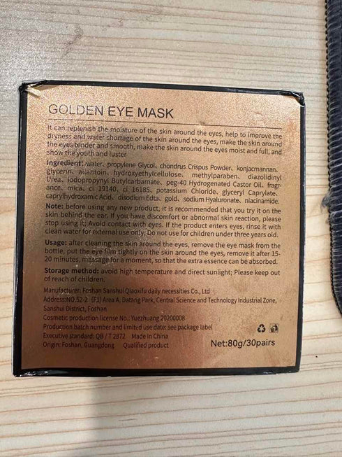 Under Eye Patches for Dark Circles, 60Pcs Eye Mask for Anti Aging, 24K Gold Gel Pads with Collagen for Puffy Eyes