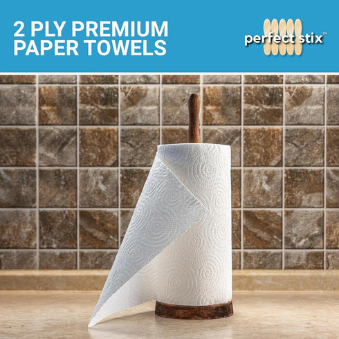 2 Ply Premium Paper Towels, 85 Sheets Per Roll, Double Rolls - Package of 6ct