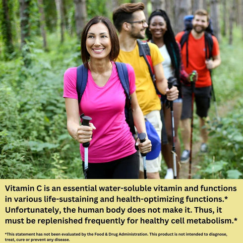 100% Natural Vitamin C from Acerola Cherry with Lavitol DHQ Dihydroquercetin Plus 250 mg Citrus Bioflavonoids - Whole-Food Vitamin C, No Synthetic Ascorbic Acid and No Additives - 250 mg, 60 Capsules
