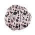 Reusable Nylon Shower Cap & Bath Cap - Oversized Waterproof Shower Caps for All Hair Lengths, Terry Lining