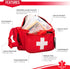 NOVAMEDIC Pack 75 8"x2"x6", 3 First Aid Fanny Stocked with Piece Emergency Essentials, Waist Bag w/ Zippered