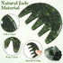 Healeved Green Jade Scalp Massage, Natural Gua Sha Comb for Head Relaxation, Wide Tooth Jade Comb for Blood