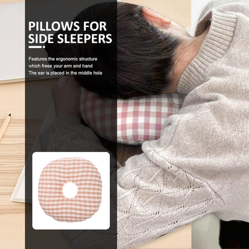 PRETYZOOM Ear Hole Pillow for Side Sleeping Portable Nursing Ear Pillow Comfortable Support for Elderly and Patients