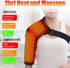 WOOLALA Heated Shoulder Brace with Massager - Electric Heating Pad for Shoulder Pain Relief & Upper Arm Muscle