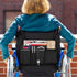 FINPAC Wheelchair Side Organizer Bag with Cup Holder, Wheelchair Armrest Accessories Pouch with Pen Slot and Reflective