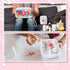 Hillban 2 Pcs Medicine Bag, Chenille Letter Preppy Clear Makeup Meds Travel Bag, PVC Transparent Cosmetic Pouch Set