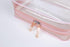 Clear Pouch Small Makeup Bag, TSA Approved 6.6"x2.3"x4.7" Clear Travel Bags for Toiletries, Cosmetic Bag for Women and