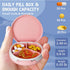 Serfeymi 3 Compartment Waterproof Cute Small Pill Box, Travel Portable Multifunctional Case Holder for Vitamins, Fish