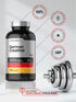 Horbaeach German Creatine Monohydrate 5000mg, 250 Capsules, Non-GMO, Gluten Free Supplement