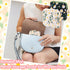 TIESOME 2 Daisies Sanitary Napkin Storage Bag, Pcs Embroidery Menstrual Cup Pouch Cotton Soft Period Holder Bag