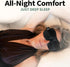 Nidra Contoured Eye Mask for Side Sleepers - 100% Light Blocking Sleep Mask for Travel & Lash Extensions, Purple