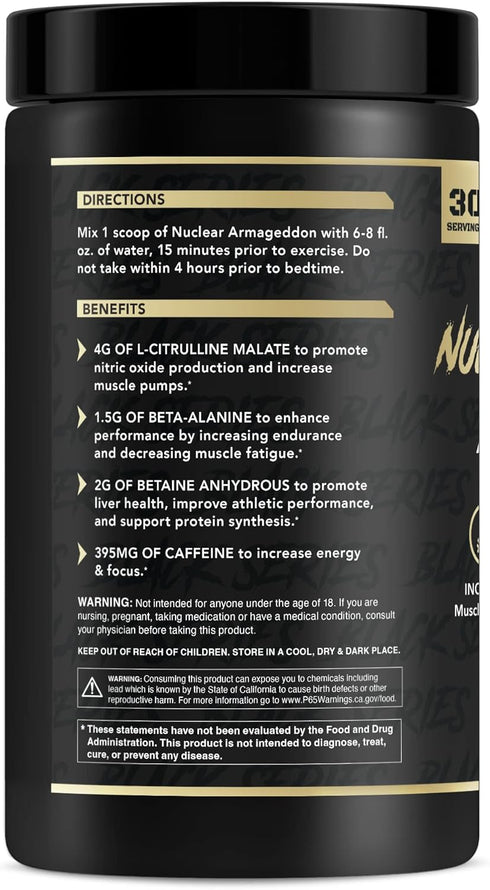 Anabolic Warfare Nuclear Armageddon Pre Workout Powder - Pre-Workout for Men & Women (Ballistic Berry)