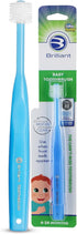 Brilliant Oral Care Baby Toothbrush, Soft Bristles, Round Head, Blue, Ages 0-2 Years, 1 Pack