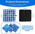 Zorelitevita 3D Air Cell Inflatable Pressure Relief Seat Cushion, Portable Self-Inflating Pad with Anti-Slip Bottom