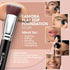 LAMORA Liquid Makeup Foundation Brush - Kabuki Face Brush for Cream, Powder, Blush, Concealer - Flat Top Blending Brush