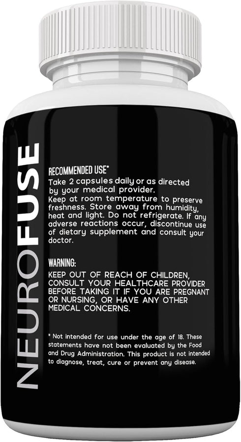 Nootropic Pill for Powerful Focus & Memory - Supports Cognitive Function, Clarity, Reduces Brain Fog & Fatigue