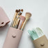 Silicone Makeup Brush Holder - Travel Makeup Brush Case, Portable Cosmetic Pouch, Anti-Fall Out Cover, Waterproof,