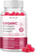 Potassium Magnesium Gummies with Vitamin D3, B6, C - High Absorption Chewable Supplements for Adults, Kids